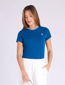 Футболка U.S. Polo Assn Ringer Neck Trim, синий