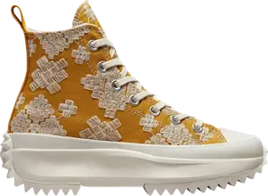 Кроссовки Converse Run Star Hike Platform High Tonal Embroidery, коричневый