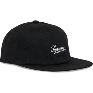 Бейсболка Supreme Script Logo 6-Panel, черный