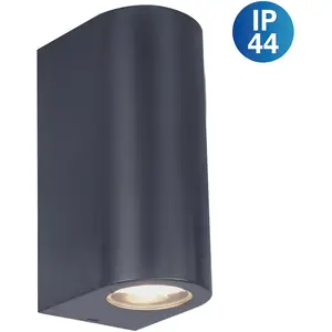 Настенный наружный светильник näve Alecto GU10 1 шт., цилиндрическая форма, черный, 2 x GU10 без ламп, высота: 15,5 см Näve, черный