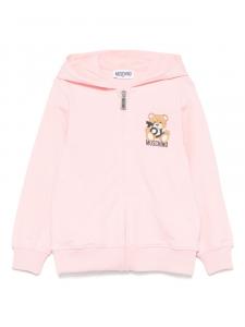 Moschino Kids худи Teddy Bear, розовый