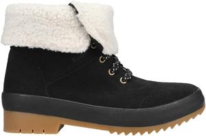 Женские ботинки Keds Camp II из замши с шерпой на щиколотке, Black