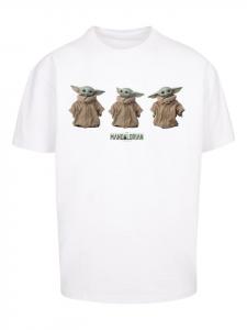 Футболка F4NT4STIC Star Wars The Mandalorian The Child Poses, белый