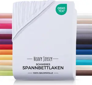 Простыня на резинке из плотного джерси 120х200, белая Carpe Sonno