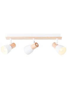 Brilliant Светильник-стойка Spotlight bar, 3-ламповый Daintree, 16,5x47,5x7 см, белый/натуральный цвет