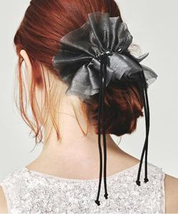 Золотистая/Прозрачная резинка для волос на завязках/6240503 Goldy, цвет Gry