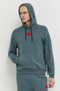 Хлопковая толстовка Hugo, зеленый