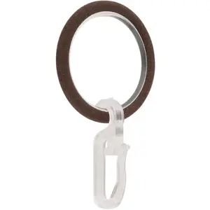 Шторное кольцо Кольцо с крючком для диаметра до 16 мм, простая установка Garesa, Rostrot
