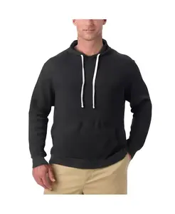 Утепленный худи Big & Tall с вафельной вязкой KingSize, черный