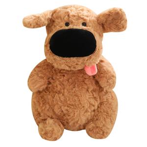 Кукла-подвеска big nose dog плюшевая кукла высота 13см/24см подвеска 13см, кукла 24см в длину Fox fairy, коричневый