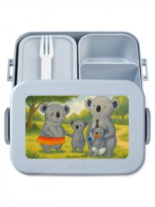Mr. & Mrs. Panda Bentobox Koala Family Design без слогана, пастельно-голубой цвет