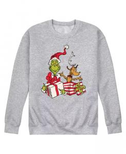 Мужская флисовая кофта The Grinch с длинным рукавом AIRWAVES, серый