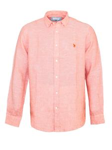 Рубашка U.S. POLO ASSN. Regular fit Button Up, розовый