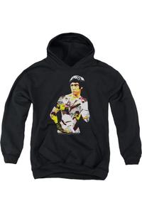 Брюс Ли Толстовка с капюшоном "Тело действия" для молодежи Gildan, черный