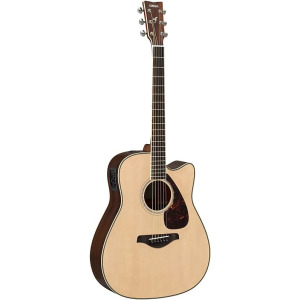 Акустическая электрогитара Yamaha FGX830C Dreadnought Cutaway, натуральный цвет FGX830C Dreadnought Cutaway Acoustic Electric Guitar