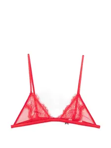 Кружевной бюстгальтер-треугольник Patrizia Pepe, красный