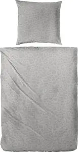 Фланелевое постельное белье Leo 135 x 200 см серое Hahn Haustextilien