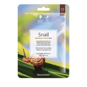 Beauugreen Snail укрепляющая тканевая маска для лица, 23 г