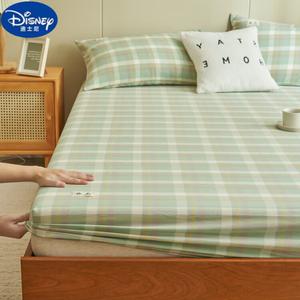 Disney Простыня на резинке 200х220 см, хлопок, класс А, мягкая, гипоаллергенная, цвет Yage Green