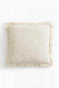 Наволочка H&M Fabric, 50x50 см, бежевый