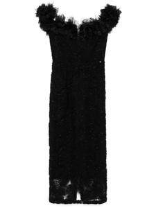 Кружевное платье миди NISSA, черный