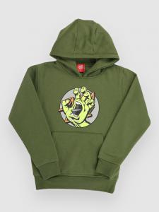 Толстовка Santa Cruz Hand Dot Front Kids Hoodie, dark moss