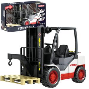 Большой вилочный погрузчик с тяговым приводом и подсветкой поддонов Звуки 1:14 Sferazabawek