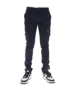 Синие брюки-карго с карманами Lyle & Scott, синий