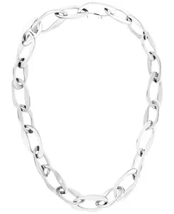 Ожерелье-Воротник из звеньев паве, 16-7/8 дюйма + удлинитель 2 дюйма Calvin Klein, silver