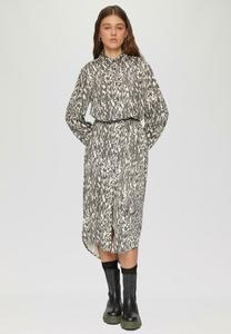 Платье-рубашка MIT ALL-OVER-PRINT QS, бежевый
