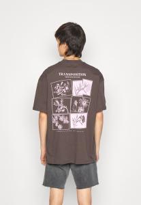 Футболка с принтом YOURTURN, коричневый