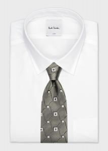 Галстук с квадратным узором