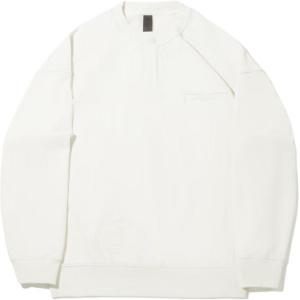 Мужская толстовка Li Ning, цвет морозно-белый, с круглым вырезом, средней и стандартной длины