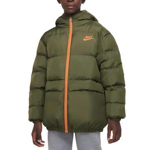 Nike Пуховик coarse green для подростков