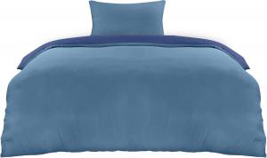 Комплект постельного белья Utopia Bedding, 2 предмета, 135x200/50x75 см, темно-синий/светло-голубой