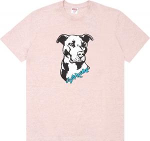 Футболка Supreme Pitbull Tee 'Heather Pink', розовый