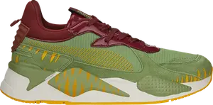 Кроссовки Puma Masters of the Universe x RS-X 40th Anniversary - Battle Cat, зеленый