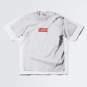 Футболка Supreme x MM6 Maison Margiela Box Logo, белый