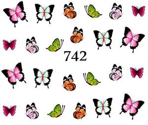 Водные наклейки для ногтей - №742, Raisin