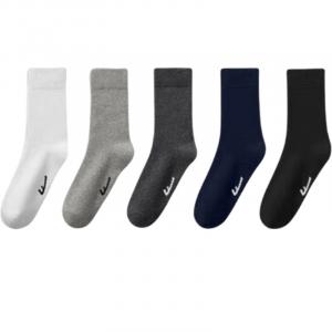 Унисекс носки Mid Calf WARRIOR, 5 pack = 1 черный 1 белый 1 темно-серый 1 светло-серый 1 темно-синий