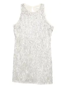 Мини-платье, украшенное пайетками Patrizia Pepe, серый