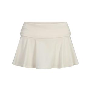 Юбка SKIMS Cotton Jersey Foldover Mini, кремовый