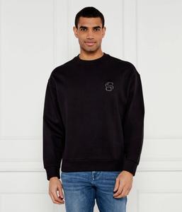 Толстовка мужская Boss хлопковая с вышивкой, черный