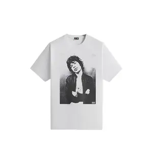 Футболка The Rolling Stones с фото Мика Джаггера винтажная KITH, белый