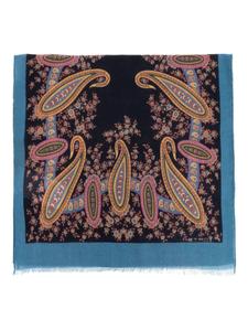 Шарф с узором пейсли ETRO, черный