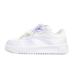 ANTA Кроссовки Life Collection с противоскользящим покрытием, износостойкие, низкие, унисекс, белые, фиолетовые