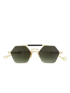 Солнцезащитные очки Havana в геометричной оправе Eyepetizer, золотой