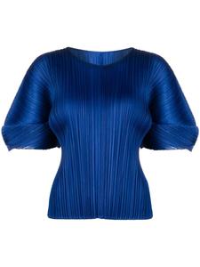 Monthly Colors August блузка плиссе Pleats Please Issey Miyake, синий