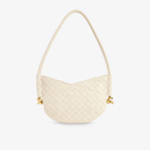 Сумка через плечо из кожи с узлом Bottega Veneta, синий