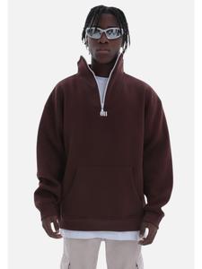 Пуловер COFI 1453 Zip Sweatshirt 320gsm, коричневый
